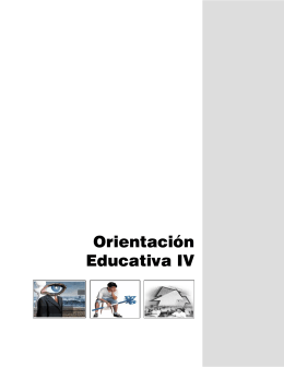 Orientación Educativa IV - Colegio de Bachilleres del Estado de