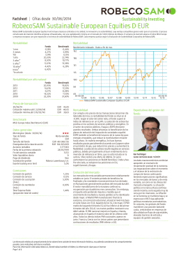 RobecoSAM Sustainable European Equities D EUR