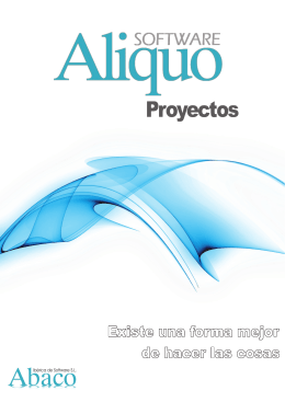 Aliquo Proyectos folleto