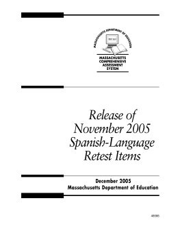 November 2005 Spanish Released Items Document