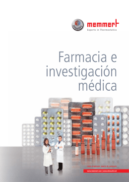Memmert Farmacia e investigacion medica
