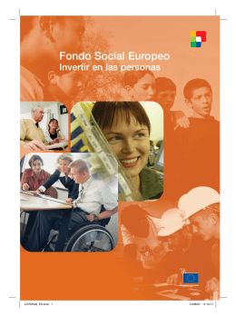 Fondo Social Europeo – Invertir en las personas