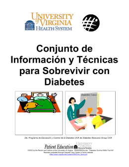 Conjunto de Información y Técnicas para Sobrevivir con Diabetes
