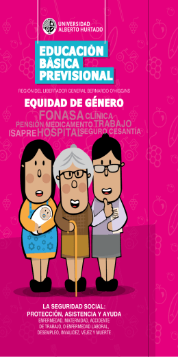 Díptico Equidad de Género - Subsecretaría de Previsión Social
