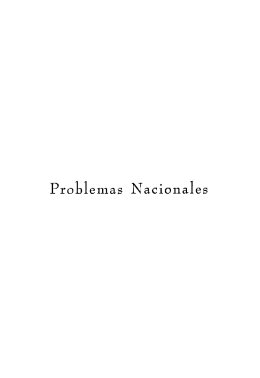 Problemas Nacionales - Sala de Estudios Latinoamericano