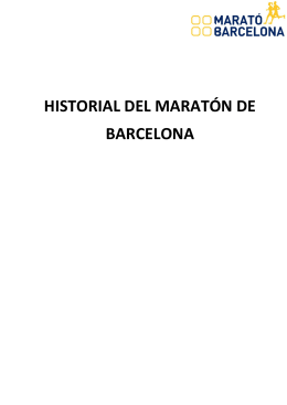 HISTORIAL DEL MARATÓN DE BARCELONA