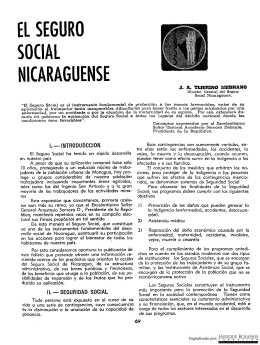 Revista Conservadora - El Seguro Social Nicaragüense