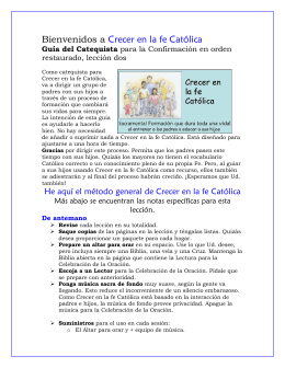 Lesson catechist ROC 2 - español