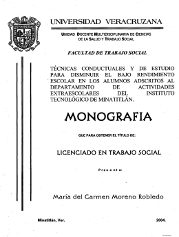 mohografia - Repositorio Institucional de la Universidad Veracruzana