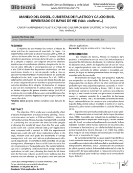 Artículo Completo - Revista BIOtecnia