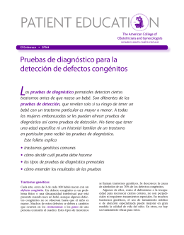 Patient Education Pamphlet, SP164, Pruebas de diagnóstico para la