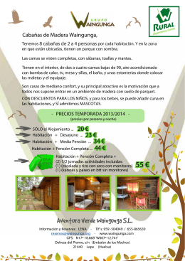 folleto cabañas madera waingunga 2013-14