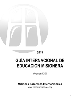guía internacional de educación misionera