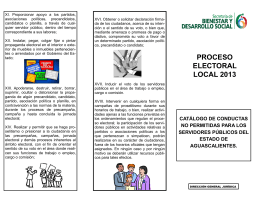 folleto proceso electoral local 2013
