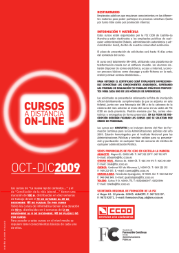 OCT-DIC2009 - FSC Castilla La Mancha