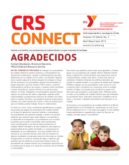 Primavera 2015 - Childcare Resource Service