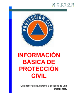 Folleto Protección Civil