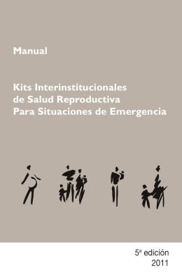 Kits Interinstitucionales de Salud Reproductiva Para