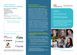 Información general sobre el Registro Internacional de Disferlinopatía