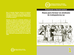 Pasos para formar un Sindicato de Trabajadores/as  pdf - 3.5 MB