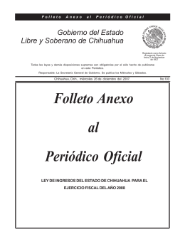 LEY DE INGRESOS-2008.pmd - Gobierno del Estado de Chihuahua