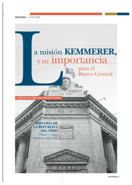 La misión Kemmerer - Banco Central de Reserva del Perú