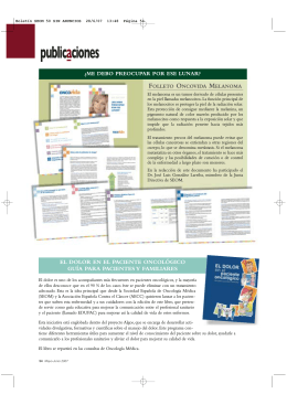 publicaciones - Sociedad Española de Oncología Médica