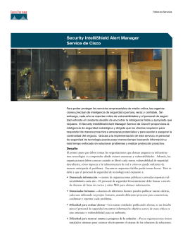 Security IntelliShield Alert Manager Service de Cisco