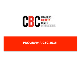 PROGRAMA CBC 2015 - CBC International