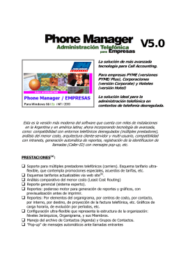 Phone Manager v5 0 - Folleto