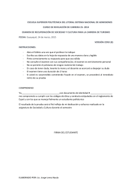 2S-2014 ExamenRecuperacion SOCIEDAD Y CULTURA