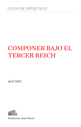 COMPONER BAJO EL TERCER REICH