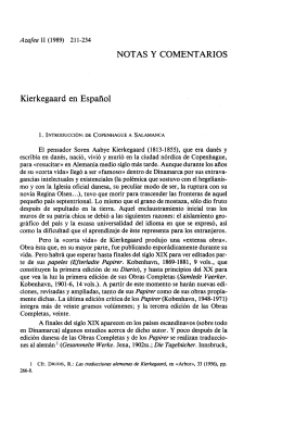 Kierkegaard en español - Gredos