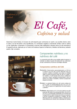 Cafeína y salud - Fórum Cultural del Café