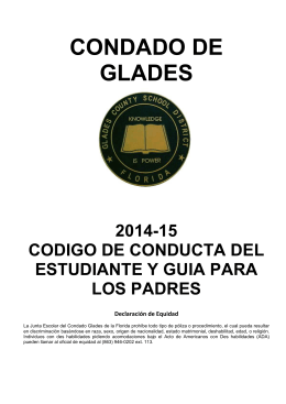 14-15 Code of Conduct & Parent Guide_Spanish