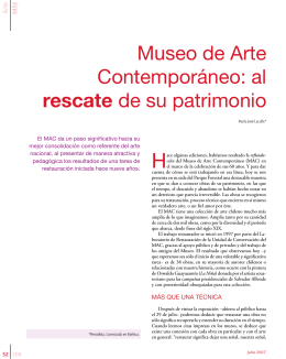 Museo de Arte Contemporáneo: al rescate de su