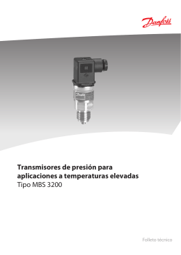 Transmisores de presión para aplicaciones a temperaturas