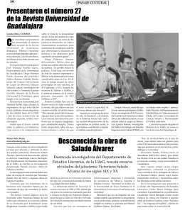 pagina 26. - La gaceta de la Universidad de Guadalajara