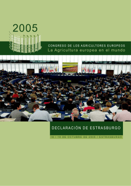 Declaración de Estrasburgo de los agricultores europeos 2005