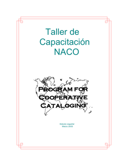 Taller NACO - cictd - Universidad Autónoma de San Luis Potosí