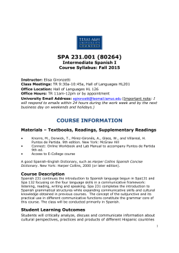 SPA 231.001 (80264) - Texas A&M University