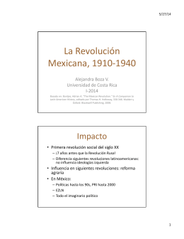 La Revolución Mexicana, 1910-1940