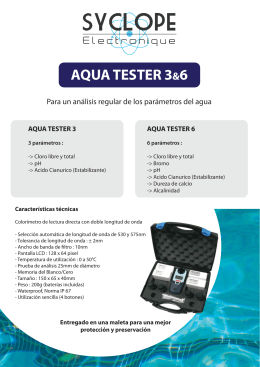 aquatester 3&6 - Syclope Electronique