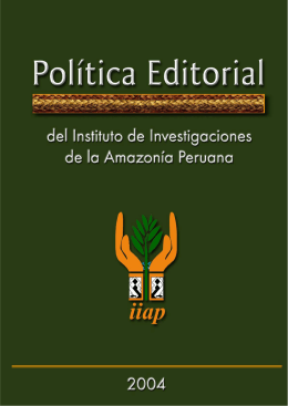 Política Editorial del IIAP