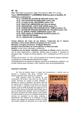 Nº 10. ESPERANZAS Y LÁGRIMAS 1968