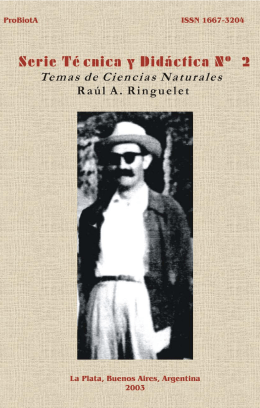 Temas de Ciencias Naturales: Raúl A. Ringuelet