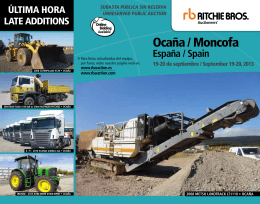 It auctions 19-20 September in Ocaña_Moncofa