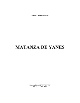 MATANZA DE YAÑES