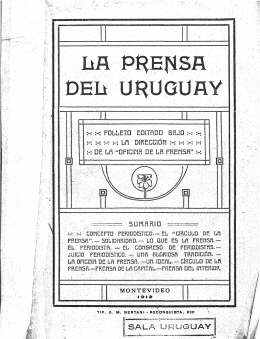 La prensa del Uruguay.