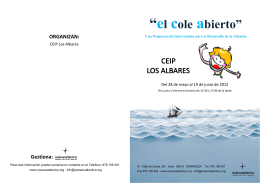 folleto albares - ceip los albares